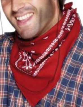 Cowboy Bandana Neckerchief - Red